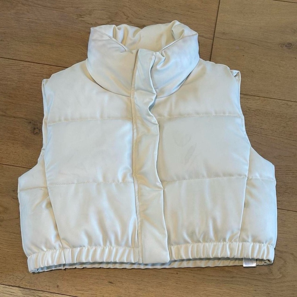 Cream Zara Puffer Vest